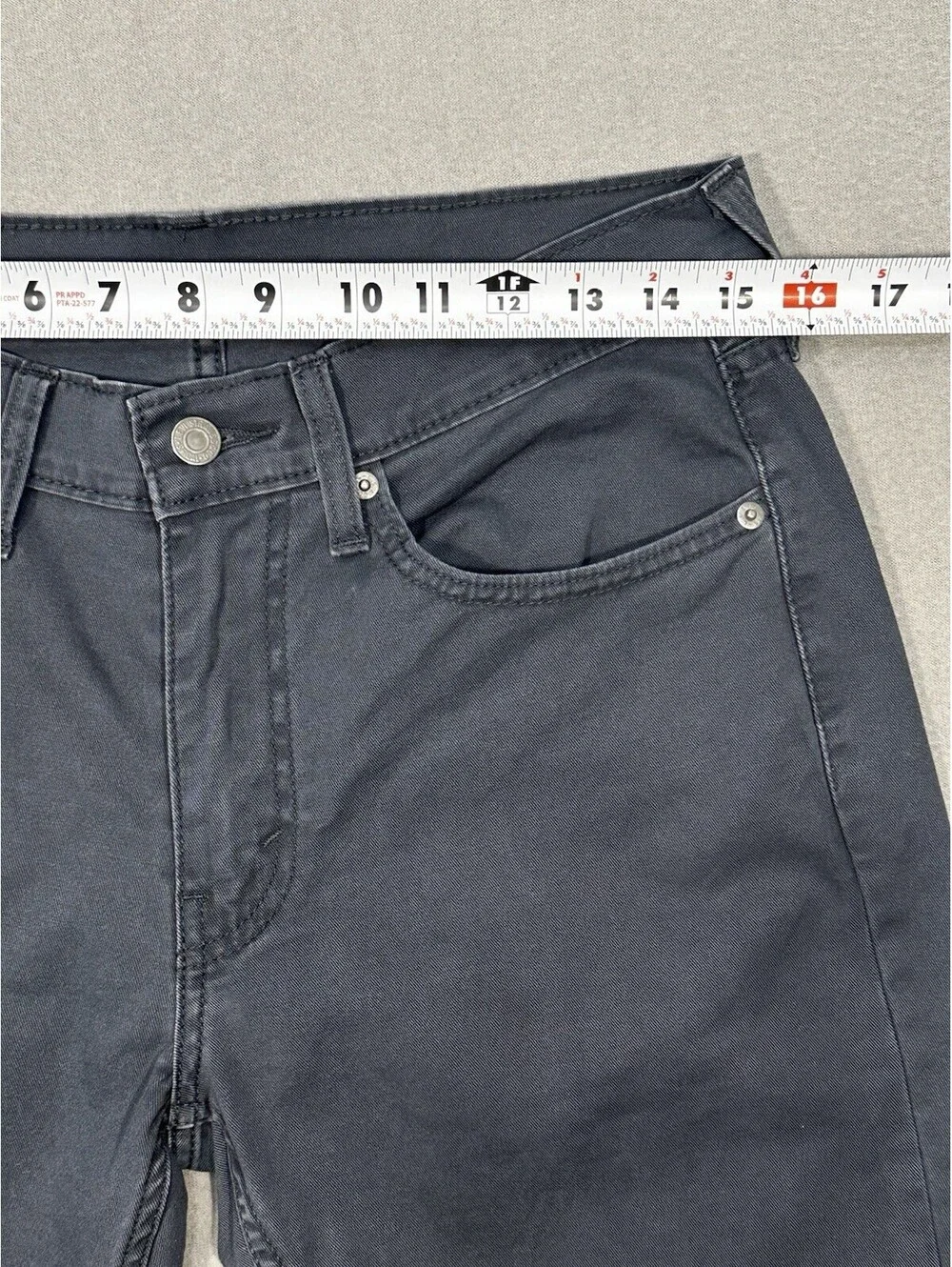 Levi’s 514 Jeans Men’s 30x29.5 Gray Straight Fit Stretch Denim Pants